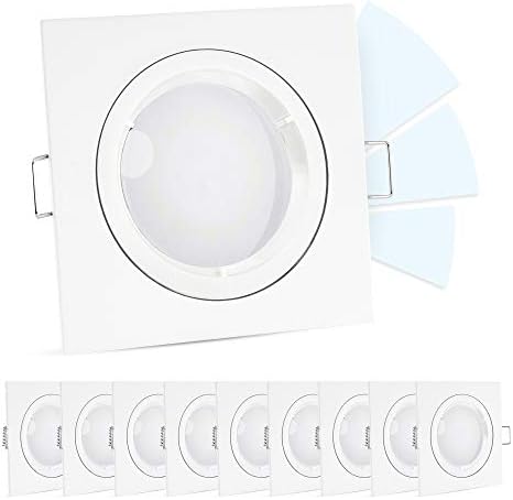 Linovum LED Einbaumodul 4W - 10 Stück, Flach 23 Mm, Ersatz Für GU10/MR16