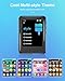 MP3 Player with Bluetooth 5.3,Tokemisc 16GB Full Touchscreen Kids Portable Music Device with Speaker,FM Radio,E-Book,Built-in Micro SD Card Slot,Earphones Included,Max 256GB Expand
