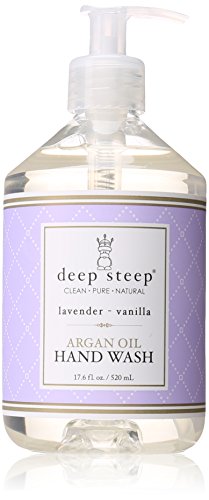 Deep Steep Argan Oil Liquid Hand Wash, Lavender Vanilla, 17.6 Fluid Ounce