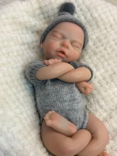 Muñeca Bebé Reborn de Silicona 13 Pulgadas miniatura 5