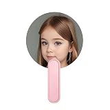 Handheld Mirror with Handle, Large Cute Hand held Mirror for Shaving Salon, Rimless handheld Makeup