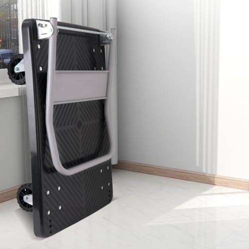 Carro de Plataforma Plegable de Alta Resistencia con asa de Empuje/tracción. Carretilla de Mano portátil para facilitar el traslado de Suministros. Carro Compacto sobre r