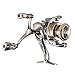 Spinnings Fishing Reel With Metal Foldable Handle 5.2:1 Gear Ratio 13Lbs Drag Fishing Reel Metal Spool For Fishing