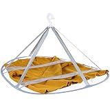 Cadre pliable peu encombrant : grâce à sa structure pliable, cet étendoir à linge se replie rapidement pour un rangement compact et un transport facile, même dans les petits espaces ou les placards