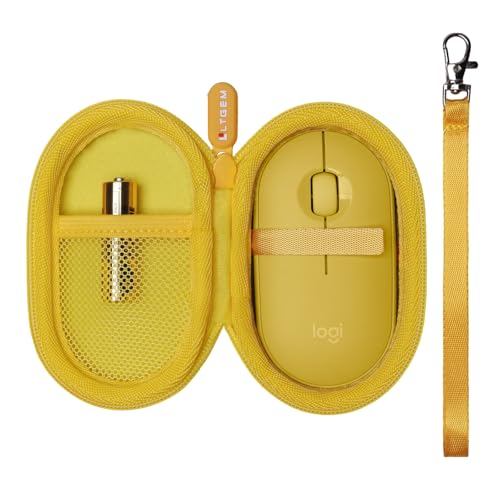 Housse Logitech Pebble M350 antichoc design jaune LTGEM