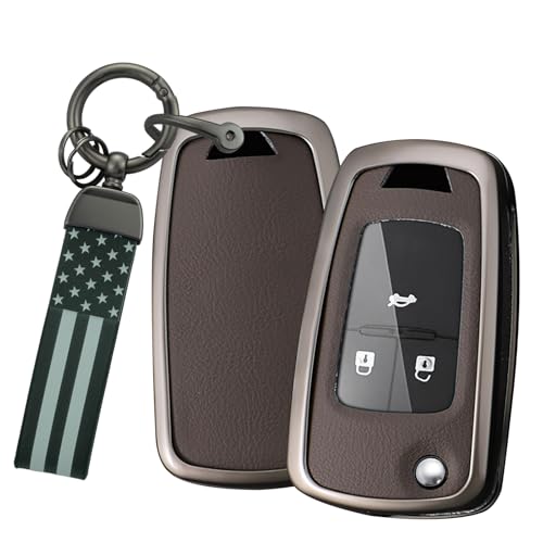 Étui en cuir pour clé Buick Lacrosse marron parfait pour le quotidien