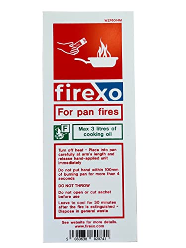 Panneau de sécurité blanc pour sachet d'extincteur Firexo Pan