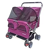 DIMENSIONE DEL PASSEGGINO DA VIAGGIO PER ANIMALI DOMESTICI - 83L x 81W x 97H (cm)Dimensioni piegato: 78L x 32W x 32H (cm)Larghezza seduta: 72x38x38cm Tabella delle taglie visibile