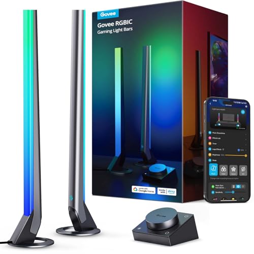 Govee RGBIC Gaming Light Bars H6047 with Smart Controller, Wi-Fi Smart LED…