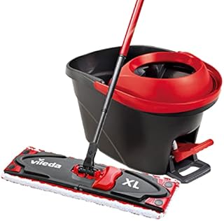 Vileda Zestaw mop płaski i wiadro z systemem wyciskania Ultramax Turbo XL