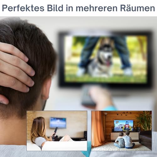 Antennenverteiler TronicXL für DVBT, DVBT2 und Kabelfernsehen mit 4 Ausgängen