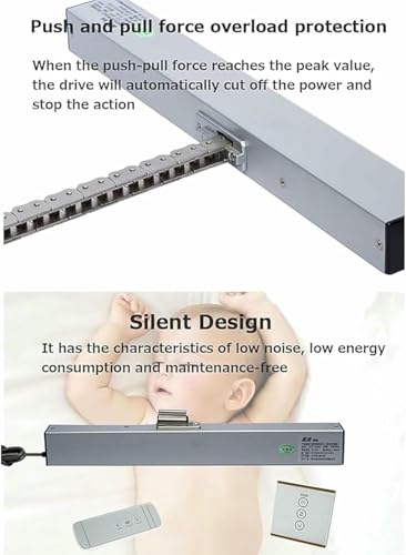 Actuador eléctrico para ventanas de 24V y carrera regulable 6