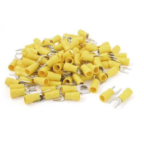 Aexit 100 Pzas Accesorios Audio y Video Conectores Furcate 6.5mm miniatura 1