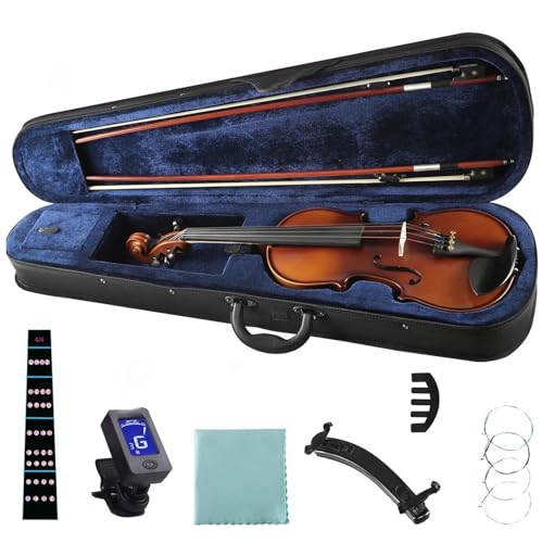 Violon 4/4 en épicéa mat avec pack complet pour débutant - 3