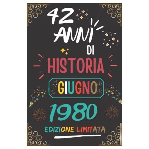 CUADERNO, 42 AÑOS DE HISTORIA JUNIO 1980 EDICIÓN LIMITADA: Regalo de 42 cumpleaños para mujeres y hombres, ideas de 42 cumpleaños... un cumpleaños... ... regalo de 42 cumpleaños para él/ella.