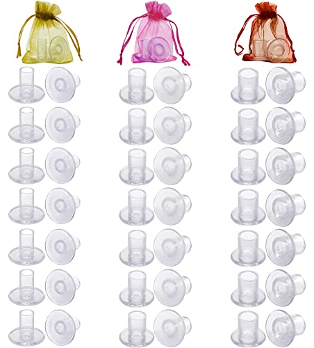 WHXGQ Heel Protectors for Grass 21 Pairs 3 Sizes Shoe Heel Protectors for Grass Heel Stoppers for Walking on Grass Uneven Floor High Heel Grass Protector for Women Wedding Shoes,Clear
