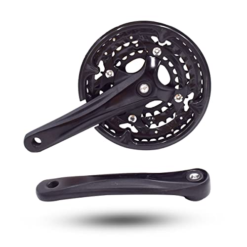 DRIFT MANIAC Pédalier pour VTT 42 32 24T 170mm Carré Conique 10 Vitesses 104 64BCD Pédalier de Vélo avec Garde et boulons Cover