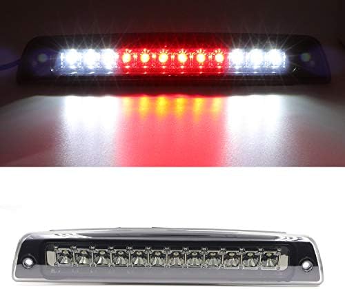 Youxmoto Fit For 1994-2001 Dodge Ram LED 3rd Brake Light Waterproof Cargo Light High Mount Brake Light 55077263AB 55077263AA (Chrome Housing & Smoke Lens)