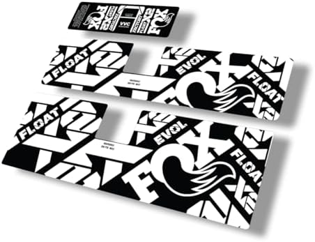 Rear Shock Replacement Decal Sticker Compatibale for Fox Float X2 2021 Factory Series Full Set White (Matte) image 2