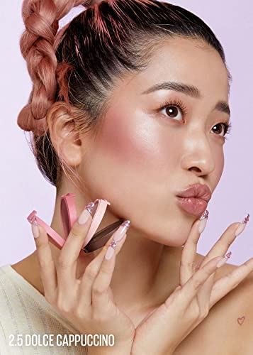 Kaja 3-In-1 Blendable Sculpting Trio - Play Bento 2.5 Dolce Cappuccino + Multi-Purpose Liquid Eyeshadow & Blush - Whipped Dream 03 Rose Macaron, 0.17 Oz Bundle #TOP4