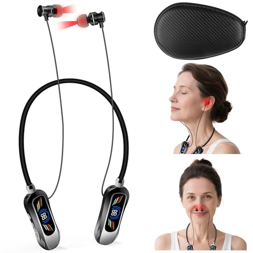 650nm Red Light Therapy for Ears & Nose Aurivo Rehears 2026 Edition Red Light Therapy Device 2-in-1 Ear & Nose Red Light Therapy with Case (Gloss Black)