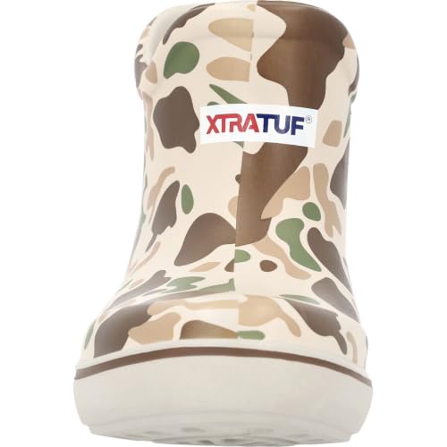 Image of XTRATUF TUFS Kids Ankle Deck Boot - Lightweight, 100% Waterproof Rubber Footwear for Boys & Girls - Non-Marking, Slip-Resistant Outsole