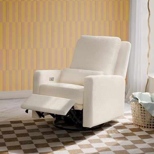 Image of Babyletto Sigi Power Recliner, Performance Ivory Boucle