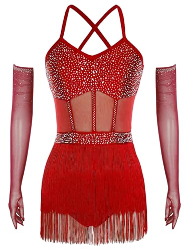 Combinaison robe danse latine femme salsa rumba chacha valse tango S-XXL