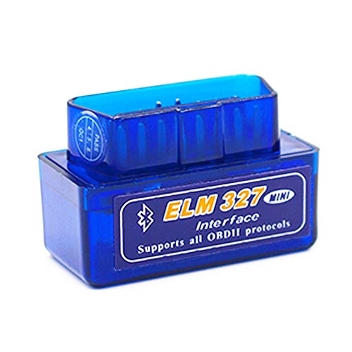 Elm 327 OBD2 Bluetooth, Scanner OBD2 Bluetooth pour Voiture Multimarque, Outils de Diagnostic Moteur OBD-II, Lecture et Effacement Codes de Défaut, Compatible...