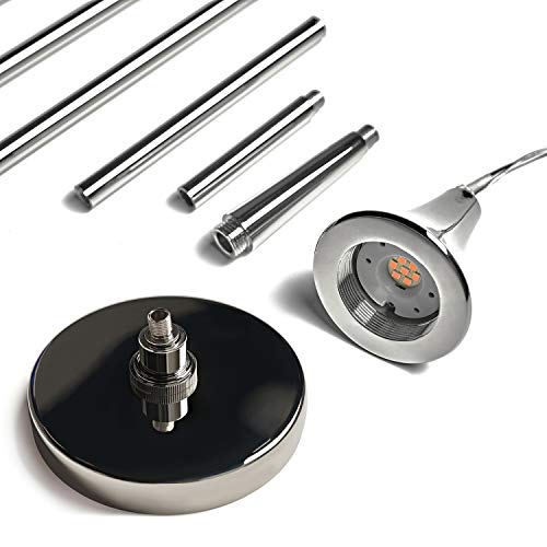 Motini 1-Light Teardrop Crystal Pendant Light In Silver Polished Nickel Finish Mini Led Light Globe Metal Rod Ceiling Single Pendant Lighting For Kitchen Bedroom Dining Room Bar Fixture Lights #TOP5