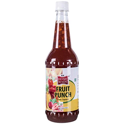 Image of HOME MADE | Fruit Punch Syrup Crush Syrup | Gluten free | 100% Vegan & Low fat | Easy to use | A perfect drink for house parties, picnics, & road trips to everyone's delight 750 - ML