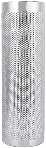 Bnineteenteam Metal Guiro with Scraper and Black Cylinder Sand Shaker Set, Guiro Hand Percussion Instrument Kit for Professional or Amateur Performance