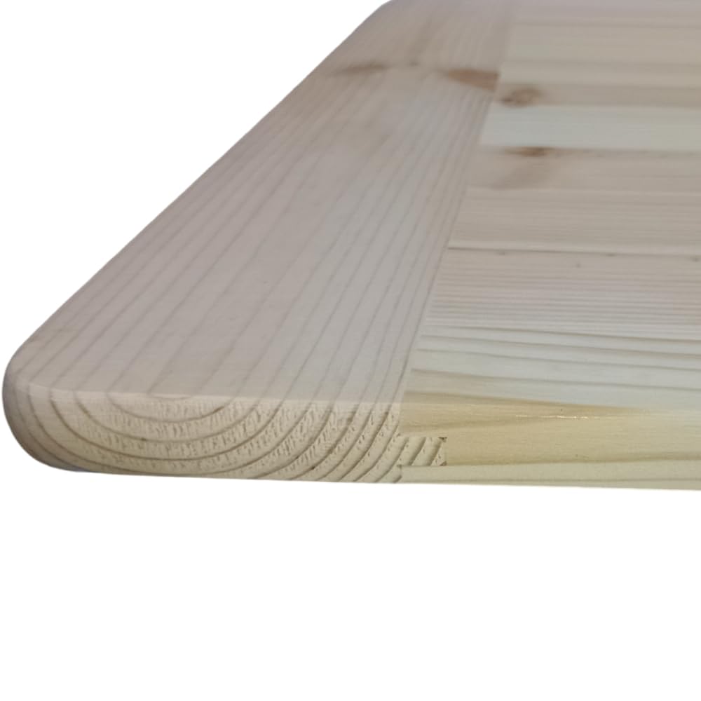 Tavolo da lavoro impasti pasta pane pizza dolci spianatoia in legno di pino massiccio tagliere spianatoia casa cucina omaggio mattarello e spatola pulizia (GRANDE)
