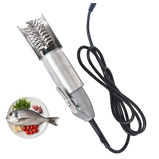 Electric Fish Scaler,High-Power Wired Electric Fish Scraping Scale Machine,Portable Automatic Powerful Fish Scaler Remover