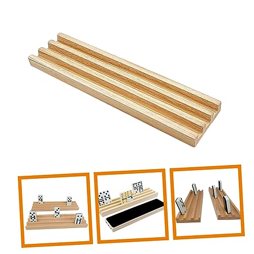 Soporte de Madera para Fichas y Domino Profesional Diseño Pino miniatura 3