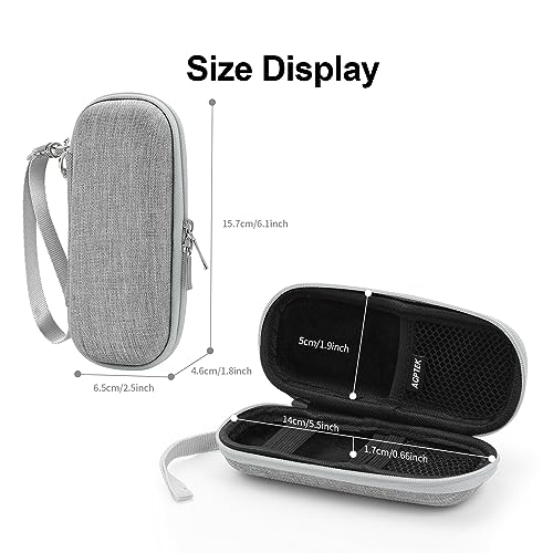 Image of AGPTEK Carrying Case, EVA Zipper Carrying Hard Case Cover for Digital Voice Recorders, MP3 Players, Storage Holder for 3D Printing Pen, USB Cable, Earphones, Memory Cards, U Disk, Gray