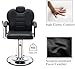 Makaseiya Hair Salon Chair, Styling Reclining Barber Chair,102°-140° Reclining Barber Chairs for Barbershop, Heavy Duty Hydraulic Pump 360° Swivel Salon Chair for Hair Stylist