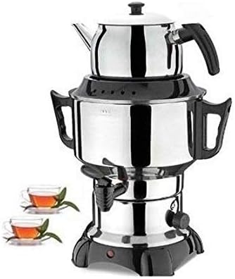 Electric Kettle, Stainless Steel Samovar, Tea Maker, Teapot with Strainer - 4,5 Liter Capacity