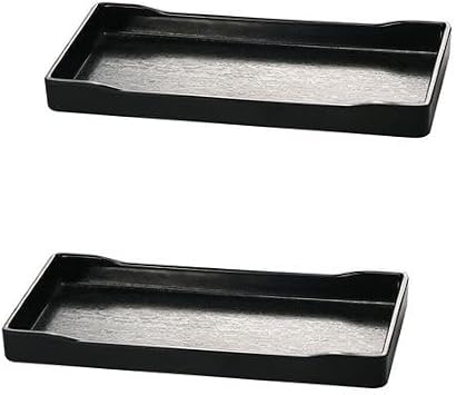 Melamine Rectangular PlatterSet of 2,8 Inches Dinner Serving Tray