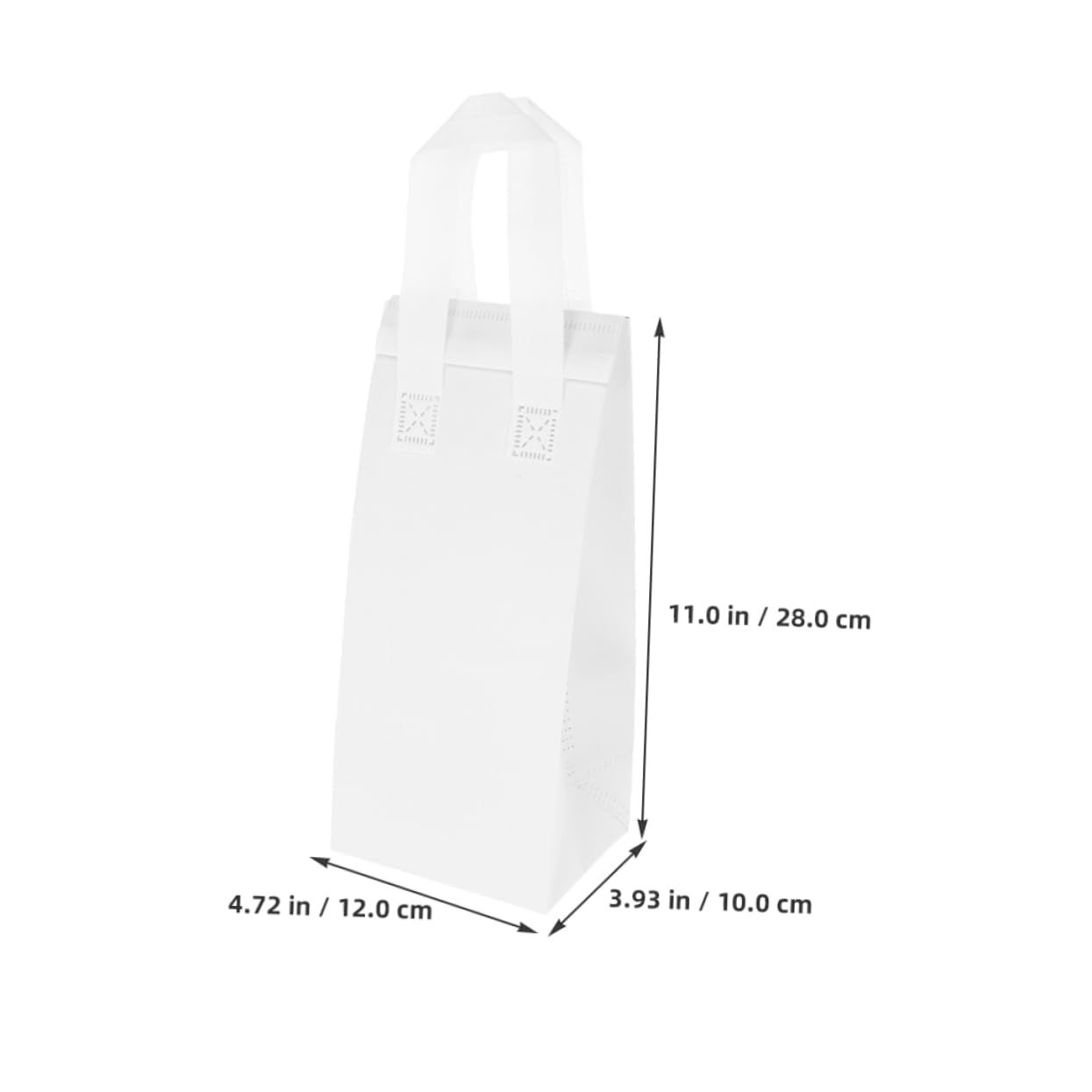 STOBAZA 50pcs Insulated Coffee Carrier Bags with Handles Portable Thermal Tote for Drinks for Restaurants and Cafes Capacity Takeout Packaging