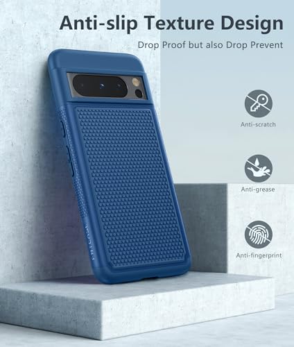 Image of FNTCASE for Google Pixel 8-Pro Case: Dual Layer Shockproof Protective Cell Phone Cover | Anti Slip Textured Back | Military Protection Bumper | Heavy Duty Rugged Tough