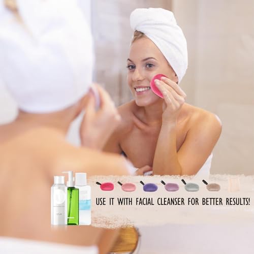 Sugeru Waschbar Abschmink-Wattepads-6er-Set | Wiederverwendbare Abschminktücher | Porentiefe Reinigung Kommt Netz-Wäschesack,Hypoallergen,Sanfte Gesichtsreinigung und Entfernung von Makeup (A-6Farbe)