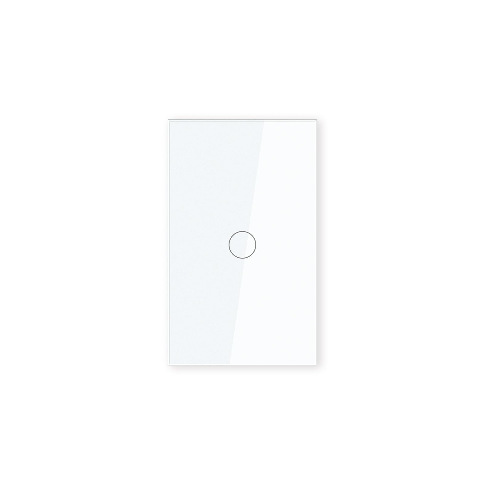 Photo 1 of LOUYSGEN Zigbee Smart Switch Neutral Wire Required Need Zigbee Hub,4.65 X 2.83 X 1.34 Inches Wall Switch,110–220V 50/60Hz,2.4GHz Work with Tuya/Smart Life/Alexa,Glass Panel,White 1-Button