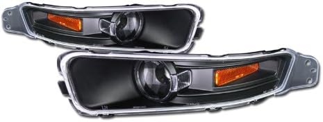 for 2005-2009 Ford Mustang V6 V8 - Black Amber Front Signal Bumper Lights Corner Lamps JY