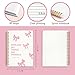 LIANGW Bible Journal for Women, Christian Gifts for Women Girls, Prayer Bible Study Supplies Journaling Notebook, Cute Preppy daily devotional, Coquette Pink Bow Hardcover Spiral Notebook 5.5 x 8.3
