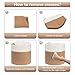 Goodpick Cotton Rope Storage Basket, 15 x 14.2 Inches Jute Woven Basket for Blankets Clothes Organizing, Baby Laundry Baskets Toy Storage With Handle, White Jute