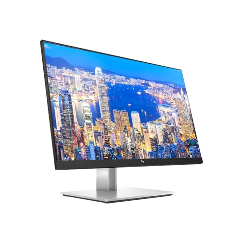 Image of HP EliteDisplay E24q G4 24 Inch QHD IPS LED-Backlit LCD 2-Pack Monitor Bundle with HDMI, Blue Light Filter, Dual Monitor Stand, MK270 Wireless Keyboard and Mouse Combo, Gel Pads