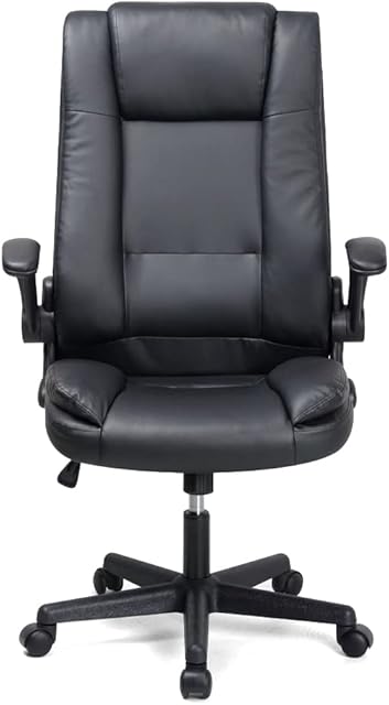 T-THREE.Executive Chair, High Back Ergonomic Chair, Office Chair with Upholstery, Height Adjustable and Soft Armrests, Reinforced Comfortable Desk Chair, Suitable for Office and Home