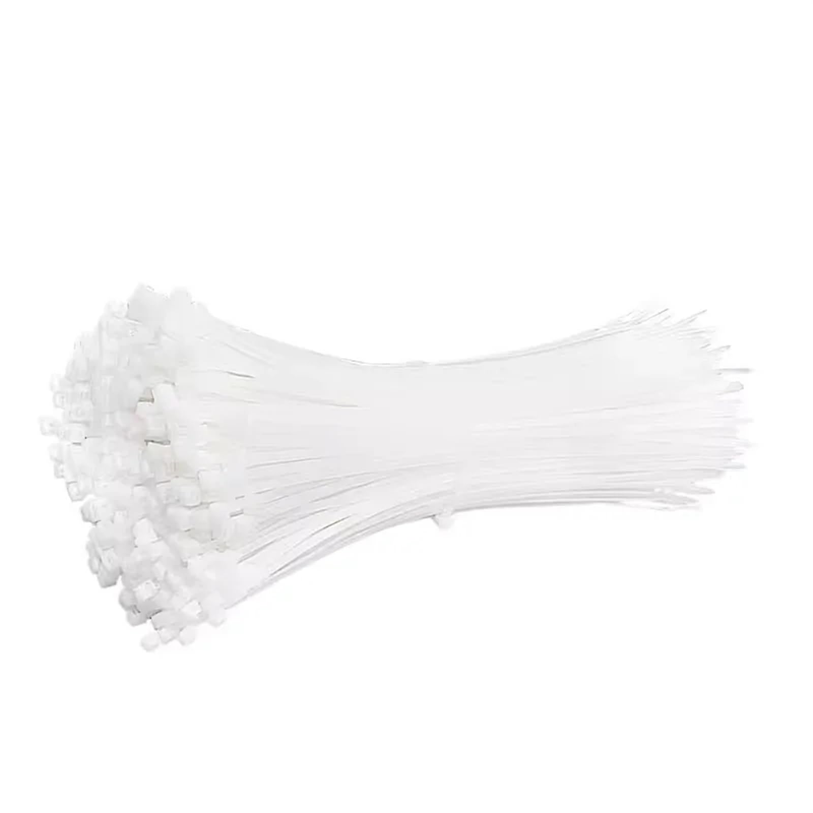 Largeur réelle 4,6 mm * L150 mm-600 mm, attaches de câble en plastique autobloquantes en Nylon, attaches à fermeture éclair en plastique (Color : WHITE, Size : 5x550mm)