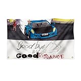 Bolcagob Goodbye and Good Riddance Flag 3x5FT Double Printed Rapper Flag Banner Tapestry Dorm Room Home College Decor 4 Shiny Brass Grommets 100% Polyester (3x5FT)
